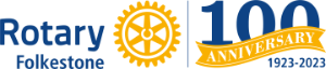 The Rotary Club of Folkestone Centenary Logo